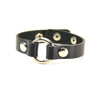 silver bondage ring fetish punk goth bracelet